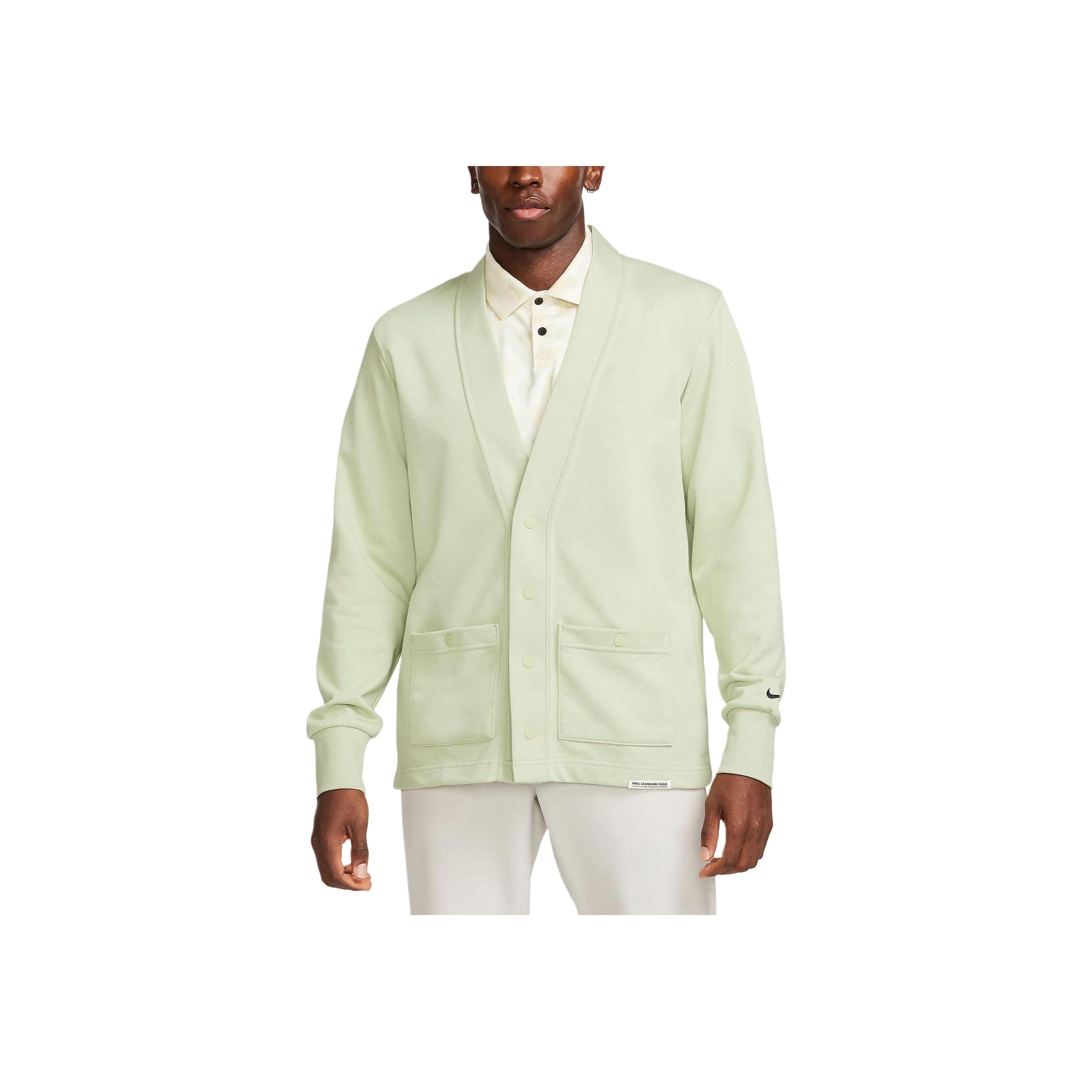 

Nike Golf Cardigan Solid Color Single-Breasted V-Neck Long Sleeve Knit Sweater Men Sweater Blue FB5464-343 XXL