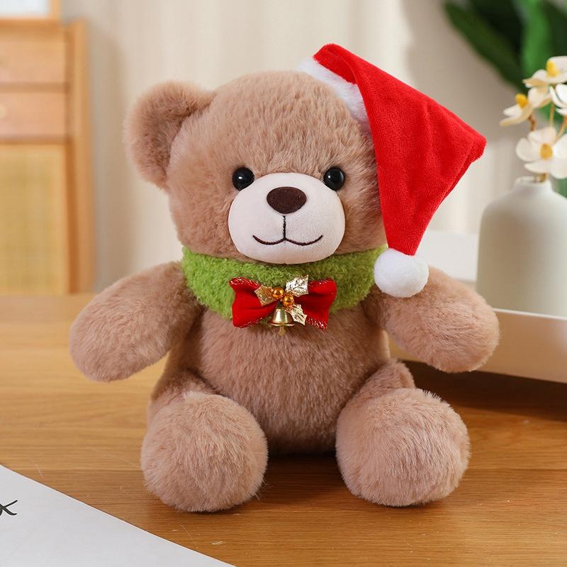 

Рождественский плюшевый мишка, кукла, плюшевая игрушка, мишка для обнимашек, тряпичная кукла для детей, рождественский подарок 23cm верблюд