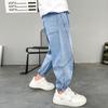 Boys' Tencel Denim Nine-Point Summer Pants