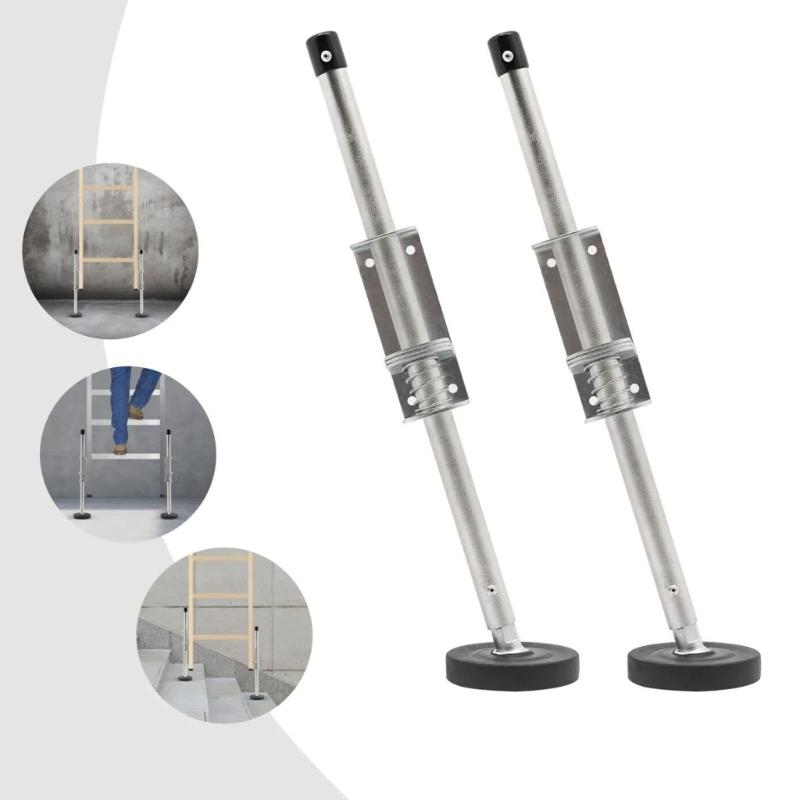 Par de Niveladores de Escada com Pés de Borracha Nivelador de Pernas de Escada Ajustável para Escadas de Extensão Estabilizador de Pés de Escada Escada