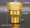 DN15 DN20 DN25  1/2" 3/4" 1" BSP Female Male Union Coupler Adater Elbow Brass Plumbing Fitting Connector Home Garden Water