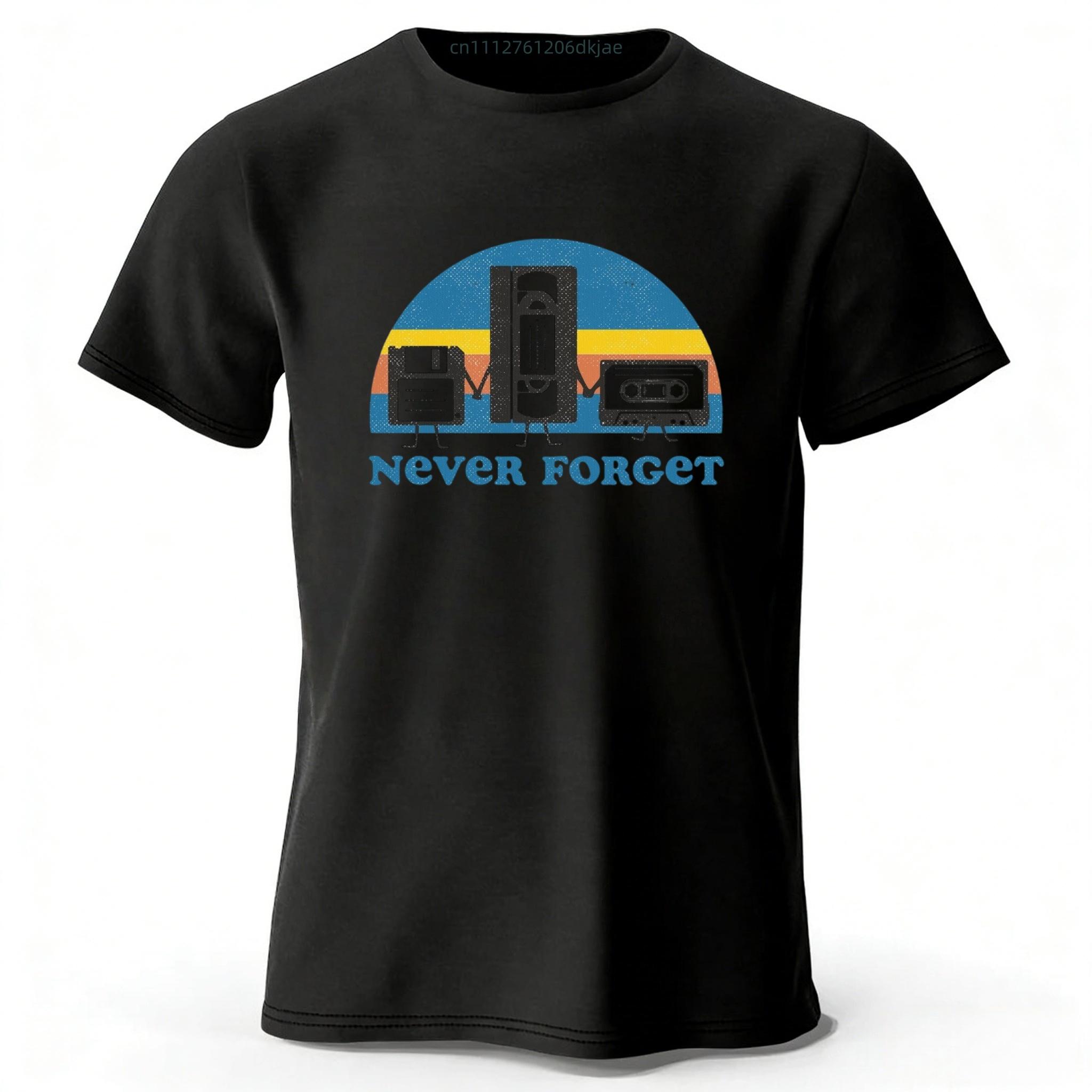 

Magnetic Tape Memory Carrier Retro Pure Cotton Short Sleeved Menswomens Plus Size Loose Fashion Quick Drying Sports Tshirt M