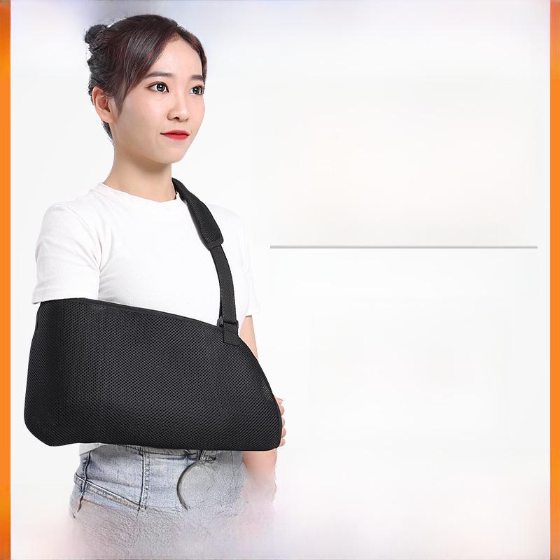 

Дышащий Утолщенный Противоудушающий Бандаж для Руки с Фиксацией при Переломе и Вывихе Запястья Black Type II (Elbow Covered)