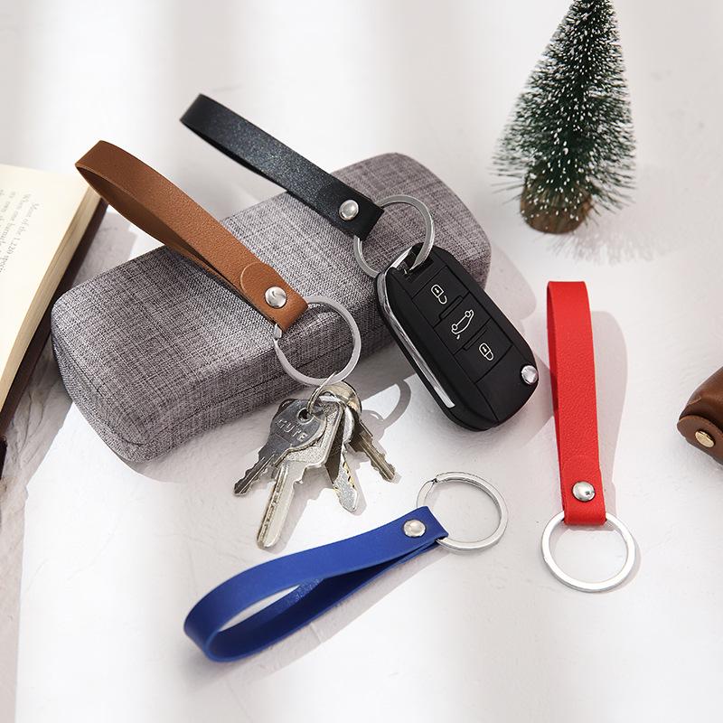 Handmade Woven Rope Keychain Pendant - Leather Keyring for Men and Women Gifts