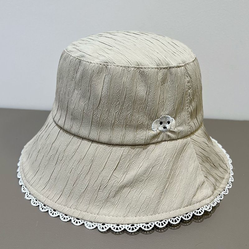Lace Fisherman's Hat Children Spring and Summer Thin Breathable Sunscreen Visor Basin Hat