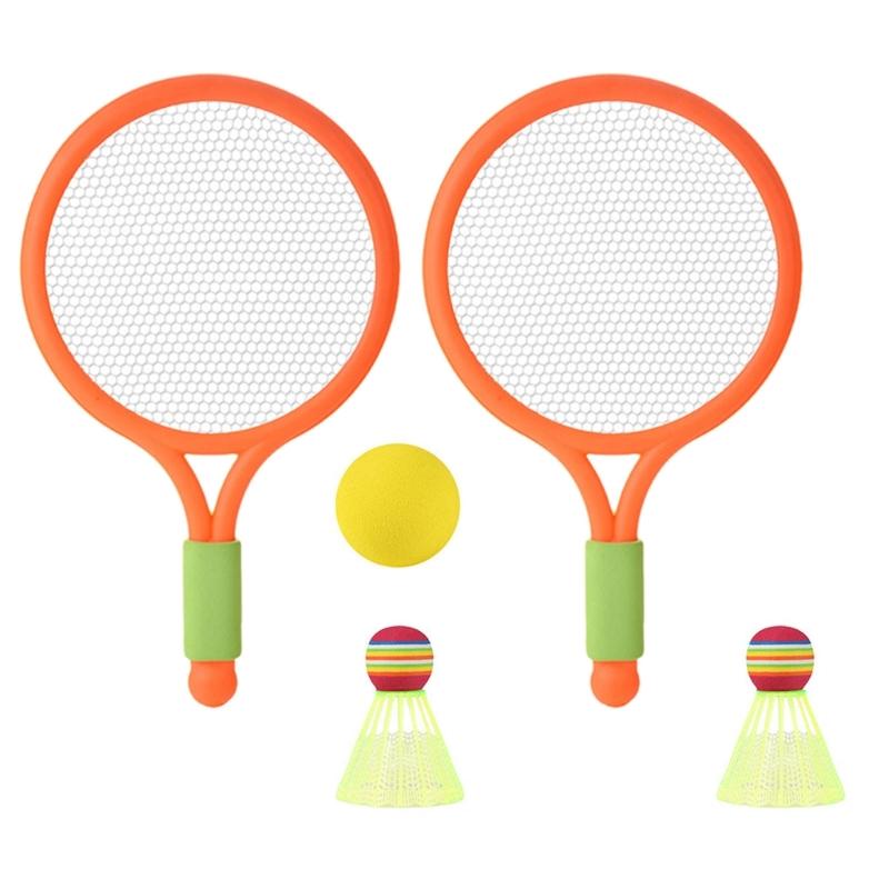 Children Tennis Racket Set Badminton Racket with Tennis and 2 Shuttlecocks for Kid Boy Girl Beach Game Outdoor Playing