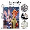 Disney DIY Pearl Painting Zootopia Characters and Scene Restoration Decorative Painting Creative Ornaments Friends GiftsDeskto OrnamentsHomeDecoration