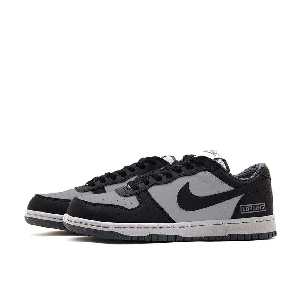 Nike Dunk Acoperire Rezistent la Abraziune Antiderapant Pantofi de Skateboard cu Profil Jos Unisex Gri 355152-017(Echipa59-)
