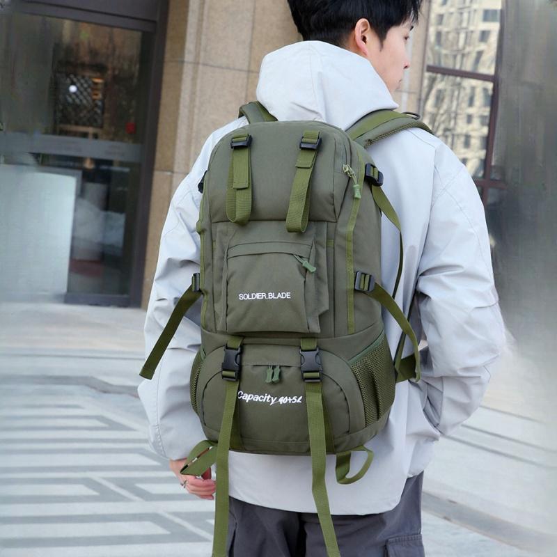 New Unisex Oxford Waterproof Trekking Mountaineering Bags 50L Large Capacity Camping Adventure Travel Backpack Ultra Light Outdoor Sports Climbing Bag