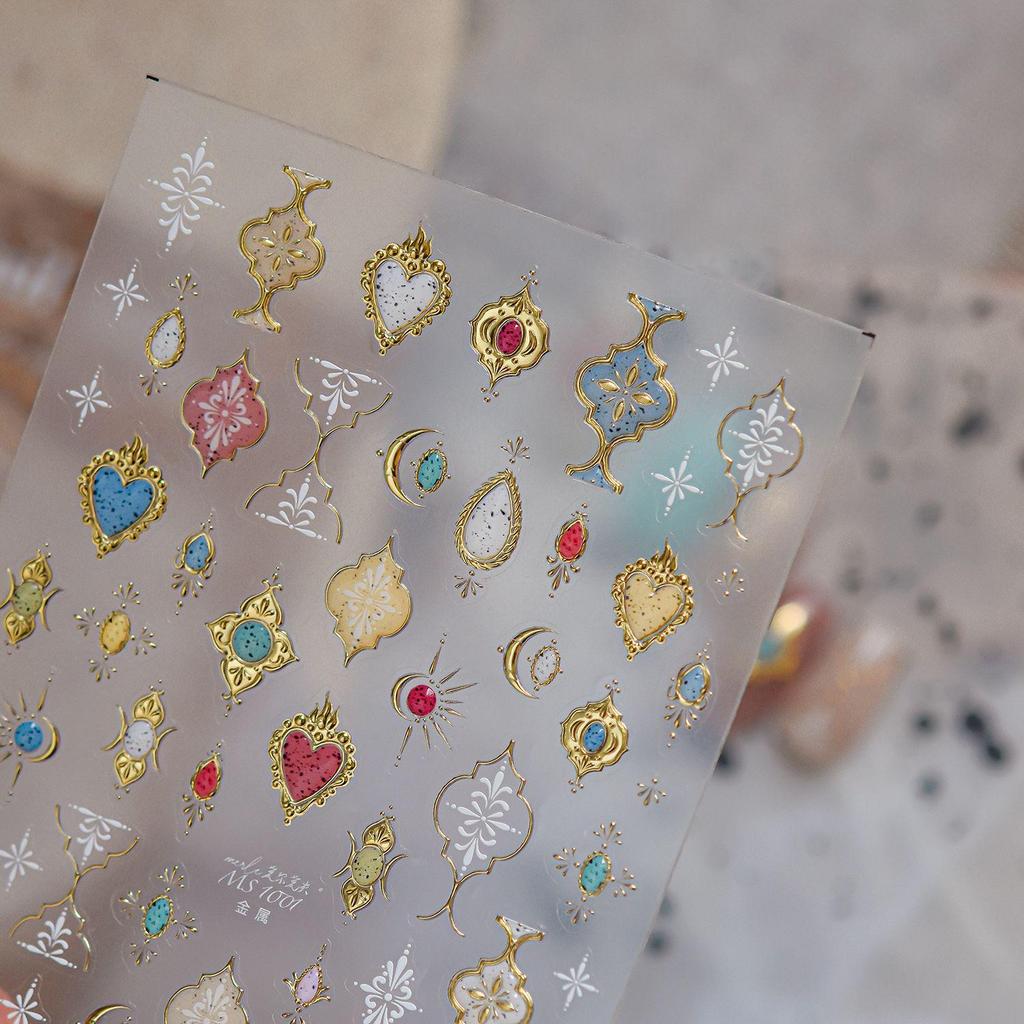 Tomoni Bohemian High-End Metal Nail Stickers - Mo Shi Collaboration