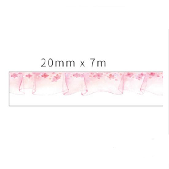 Beautiful Wash Tape Flower Plant Japanese Masking Adhesive Tape Decors Scrap Booking Sticker Label