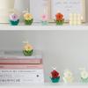 INS Flower Scented Wax Candle Korean Home Decoration Flower Ornament Fragrance Handmade Floret Candles Candlestick Decorations