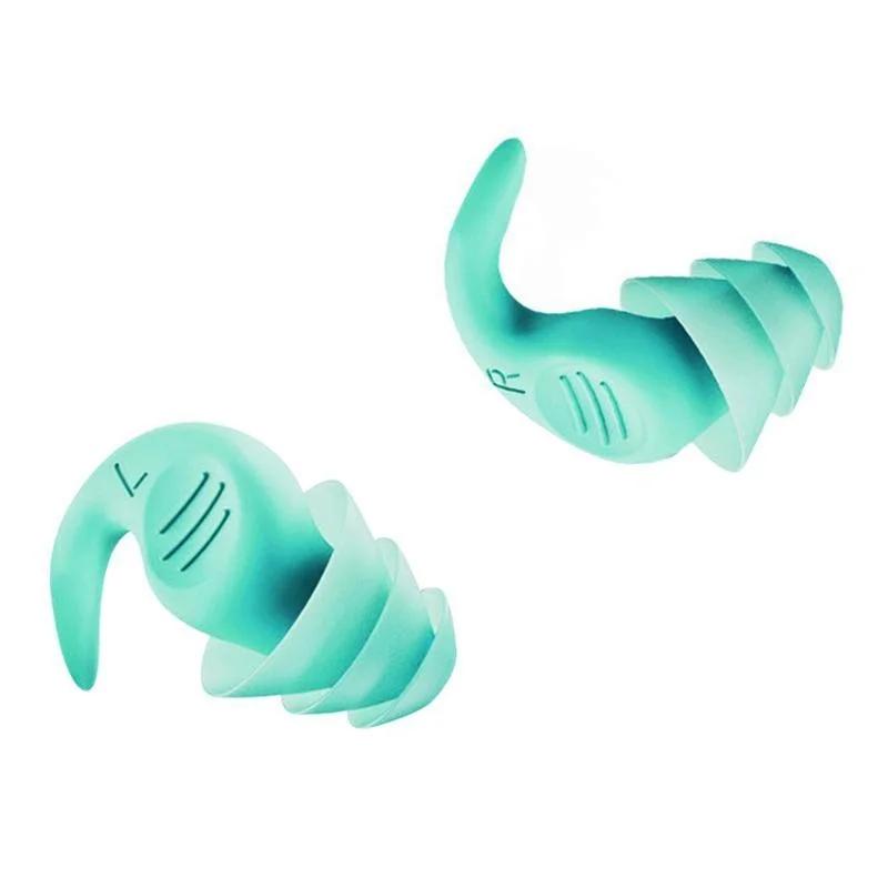 

1 Pair Antinoise Earplugs Sound Insulation Ear Protection Earplugs Sleeping Swimming Travel Noise Reduction Waterproof Earplugs зелёный