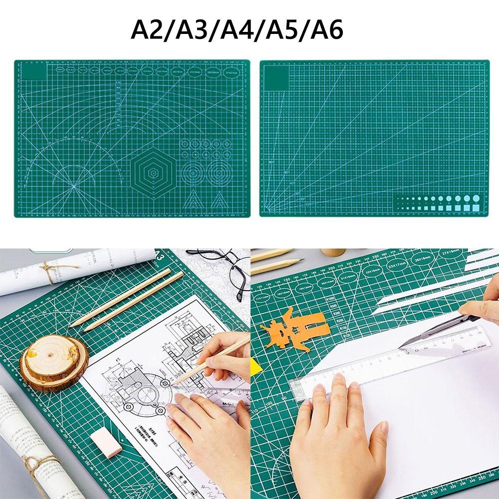 PVC Paper Cutting Pad Grid Line Carving Board Multifunctional Cutting Mat Paper Cutting