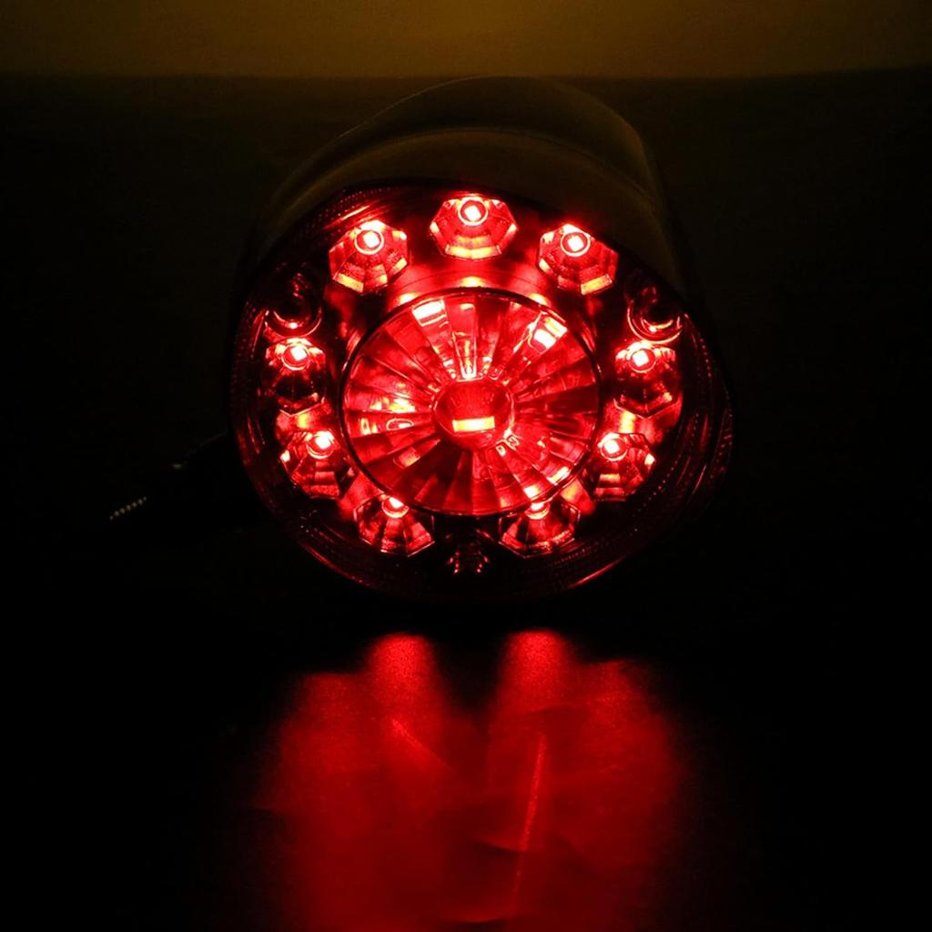 Double Face Marker Light 28LED Side Marker Lights Yellow/Red Turn Signal Lights Stop Light for 24V Cars Trailers Tractors Buses (1 Pack)