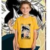 Black Clover Asta Anime Graphic Cotton Tee Kids Casual Wear Short Sleeve Summer T Shirt for Boys and Girls