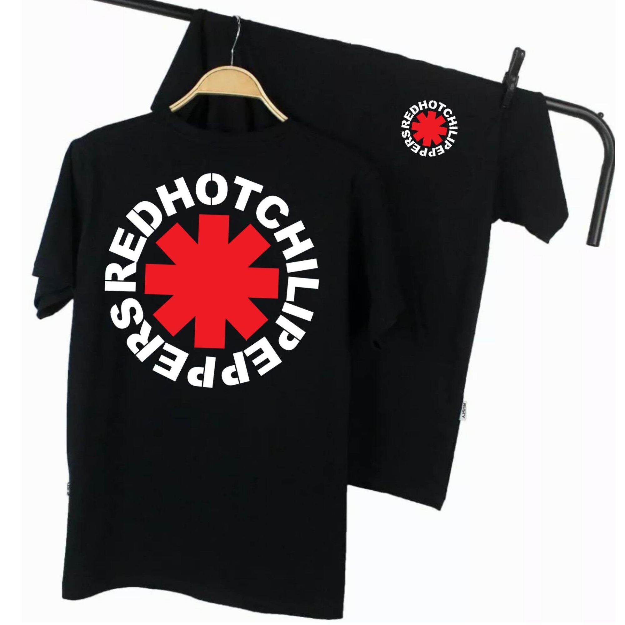 

2025 Summer Heavy TERLARIS Kaos Band RHCP 100% Cotton Combed 24s Kualitas Premium Kaos Band Red Hot Chili Peppers Hip Hop Tees L