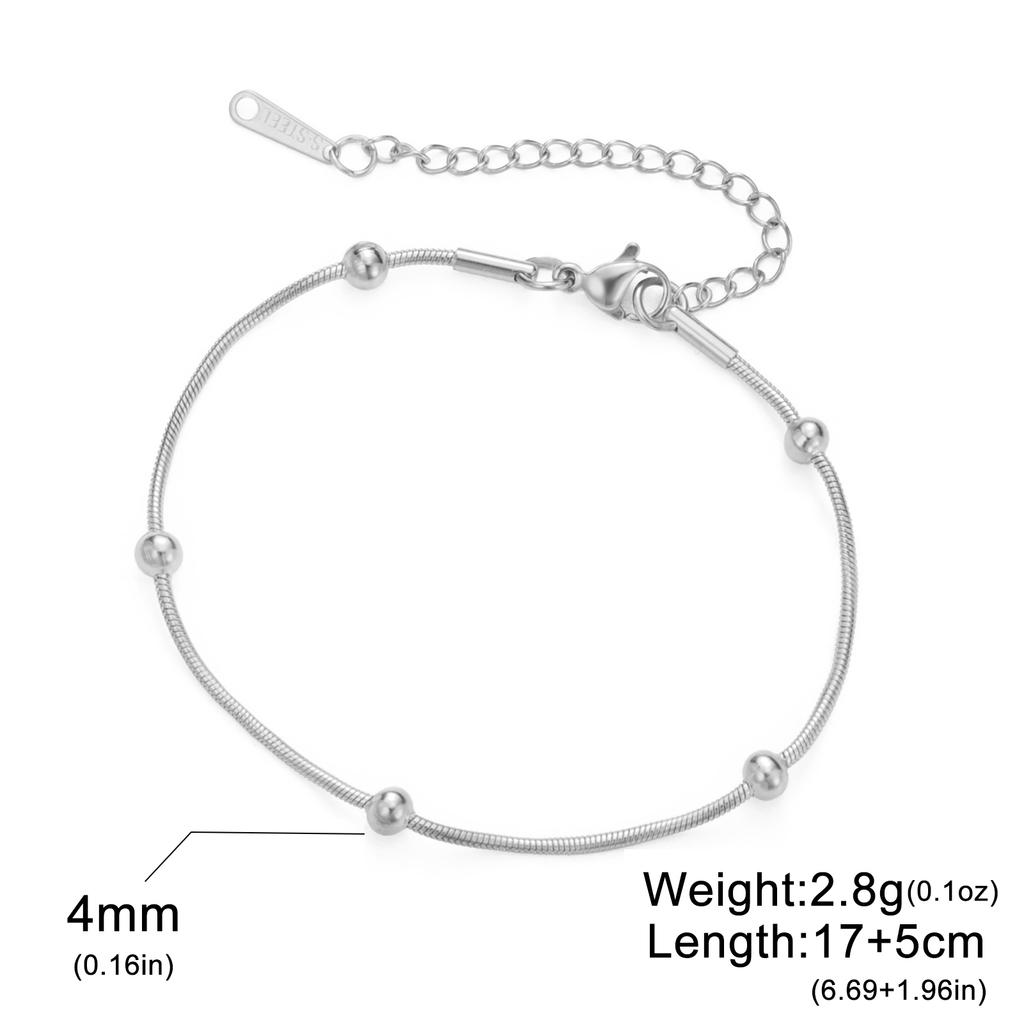 Stainless Steel Gold Color Bracelet Twist Figaro Cuban Chain Bracelets Women Trendy Minimalist Jewelry Gifts
