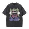 Now Down I'm Bad Crying At The Gym Fitness Pump Cover Vintage T-shirt Men's Fashion  Washed Tshirt Male Aesthetic Tees