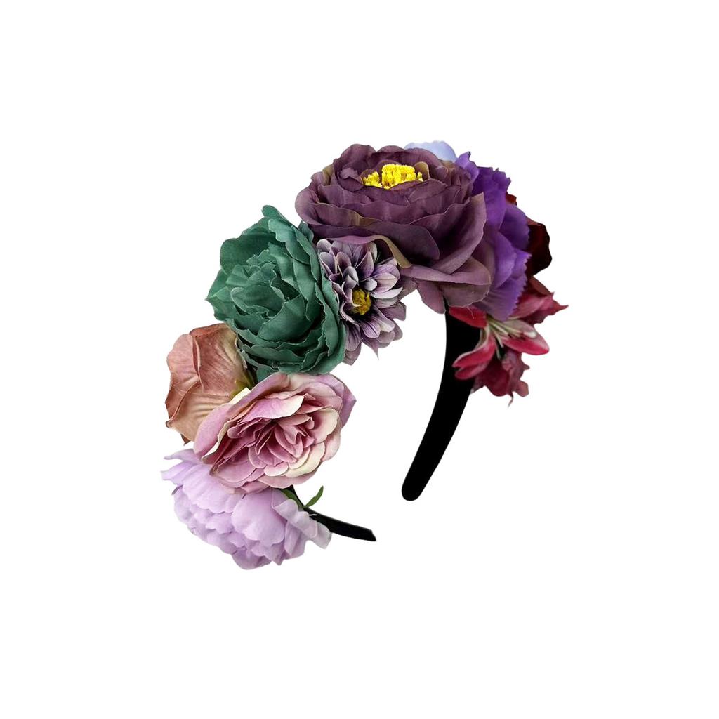 Simulation Blumen-Haarband Europäisches Braut-Hochzeits-Ankleide Super-Fee Kopfschmuck Foto Urlaubs-Party Kopfschmuck