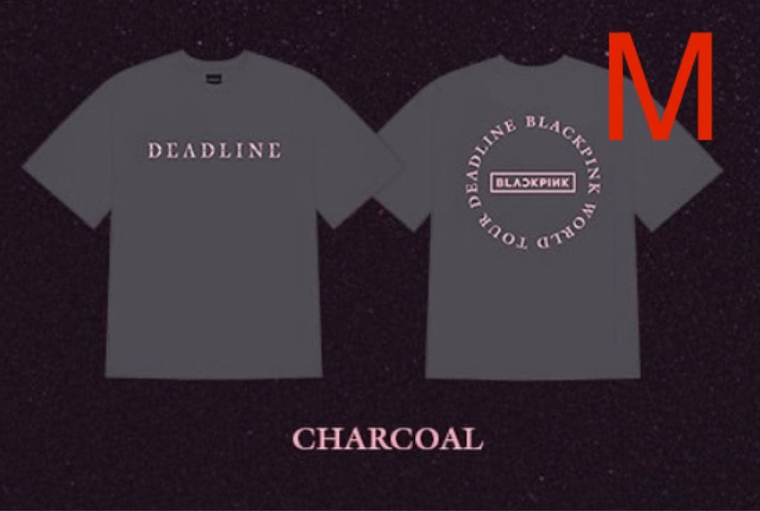 

[USED] BLACKPINK deadline Seoul Concert Round Logo T-Shirt M