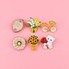 Zinc Alloy Brooch Pin, Enamel Paint Corrosion-Resistant Lapel Pin, Flower Bear Style Metal Badge with Stable Back-Buckle Pin for Clothes Hats