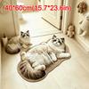Special-shaped Cat Shaped Rug Absorbent Animal Door Mat Fashion Cat Shaped Carpet  Entryway Floor