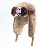 Men's and women's winter turning cloth lamb wool goggles Lei Feng hat autumn and winter new warm cycling ear protection hat pilot hat