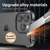 Luxury Irregular Aluminum Alloy Shockproof Phone Case for Apple iPhone 17 Pro Max/17 Air/ 16 Plus/ 15 Pro - Reinforced Bumper with Aromatherapy Design