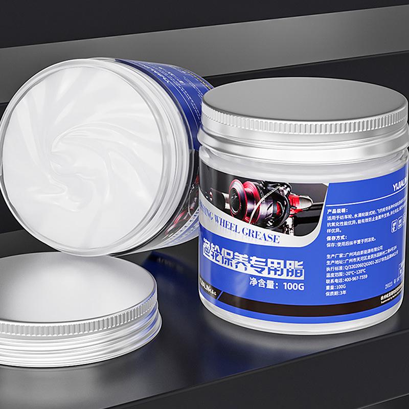 Óleo e Graxa para Manutenção de Carretel de Pesca Marítima 100G Lubrificante de Rolamento Graxa Protetora para Prevenção de Ferrugem de Engrenagem Manutenção de Carretel