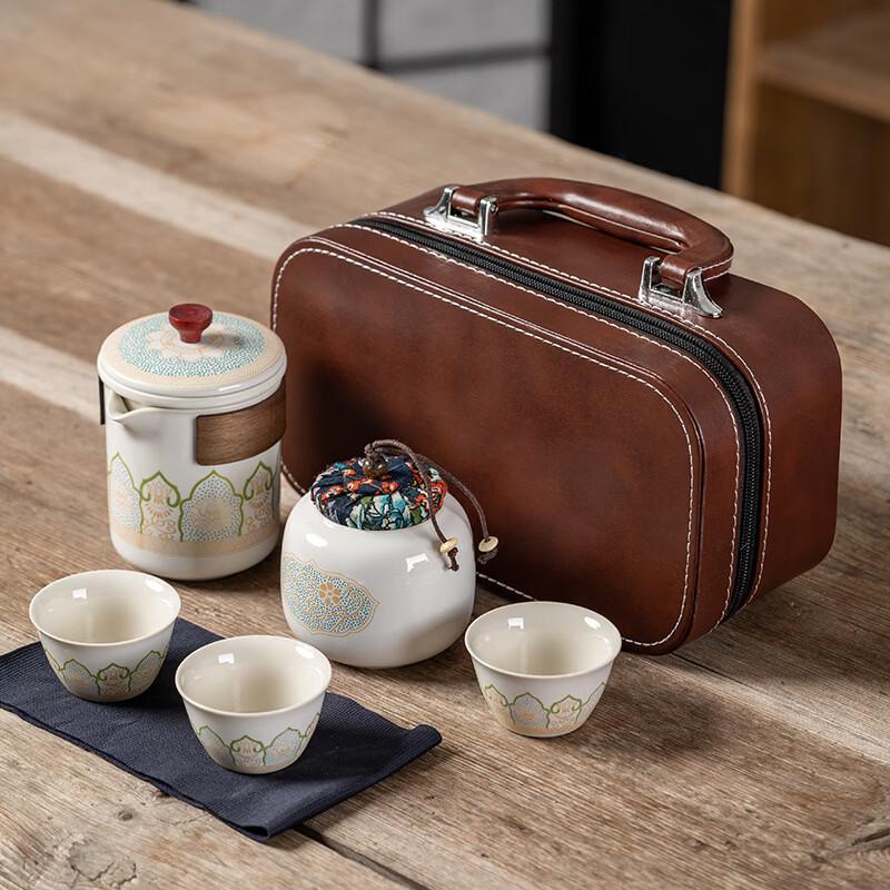Nordic Ceramic Portable Travel Tea Set