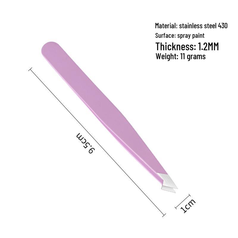 Precision Stainless Steel Eyebrow Tweezers & Trimmer Set with Eyelid Tape