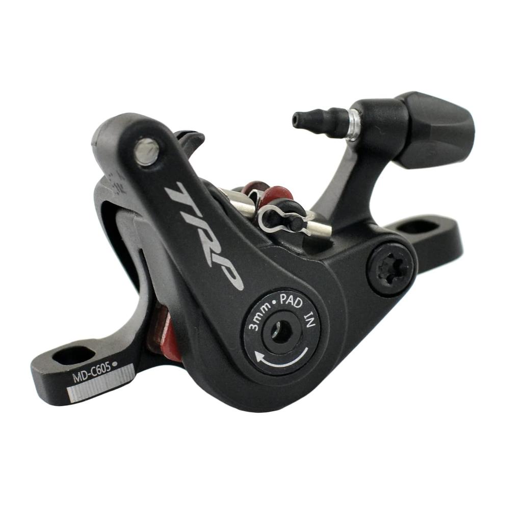 TRP Road Alloy Mechanical Disc Brake Set 160mm Front and MH1705 SPYRE-C Rotor, Rear,