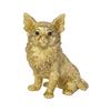 Ubia Metal Pet Chihuahua 4 X X Doll Animal Garden Gold, 2.5 4.5 Cm, Figurine, Ornament, Decor, Dog, H24014-J12