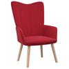 Day and Night - Day and Night Red Wine Red Velvet Relaxation Armchair