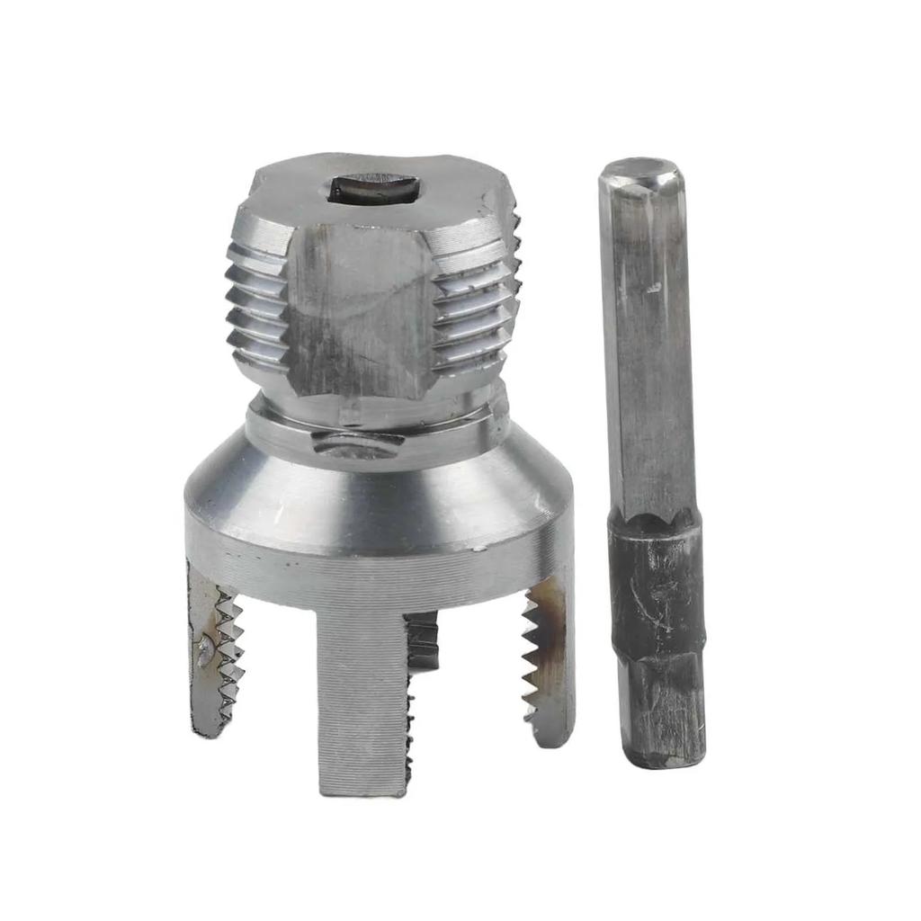 2 Stück 20MM+25MM Gewindeschneidwerkzeug Innengewinde Außengewinde Integrierter Schneideinsatz Wasserrohr Rohrgewindeschneidwerkzeug Zubehör
