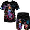 Bunte afrikanische Volksbräuche 3D-Druck Herren Damen T-Shirts/Shorts/Anzüge Dashiki Ethnische Trainingsanzug Sets Mode Paar Streetwear Kleidung