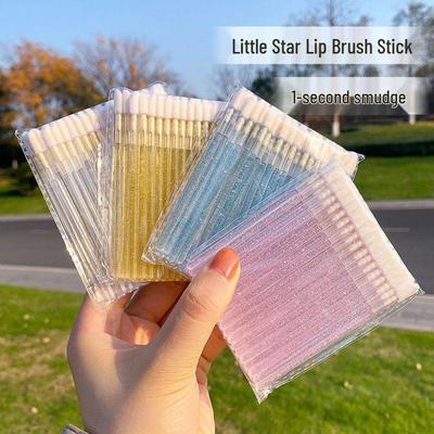 Disposable Flocked Cotton Lipstick & Concealer Brush Tool