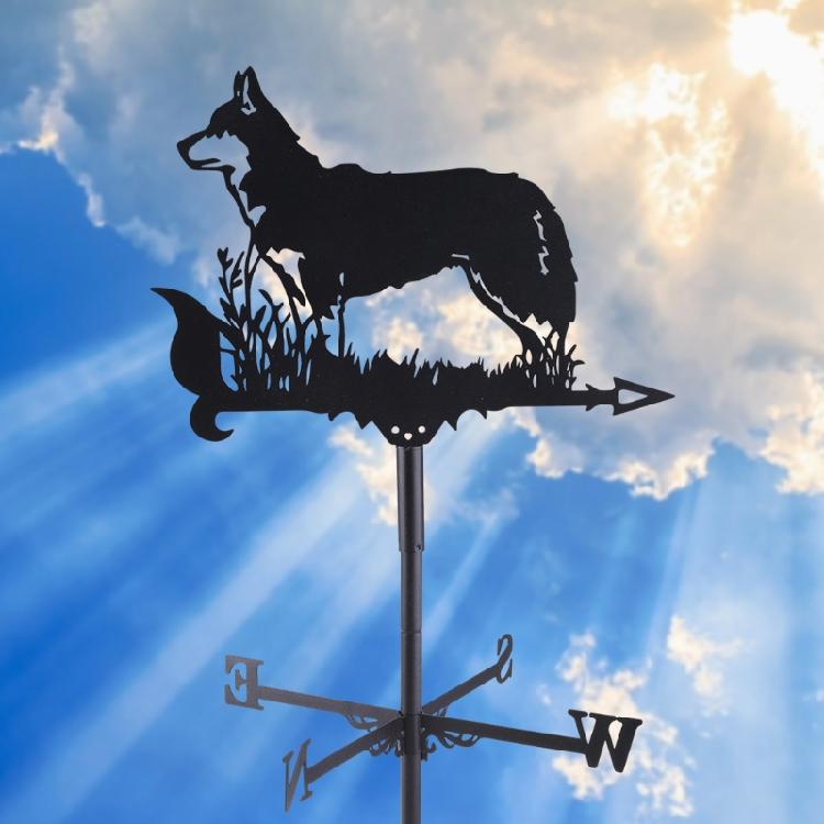 Retro Farm Scene Garden Stake Weathervane Professional Measuring Tools Patio