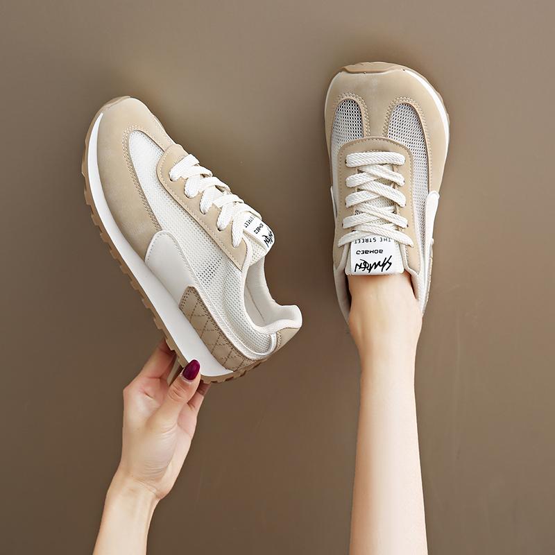 Fashion CRLAYDK Chunky Sneakers for Women Platform Tennis Fashion Summer Shoes Mesh Breathable Casual Lace Up Walking Sports Trainers