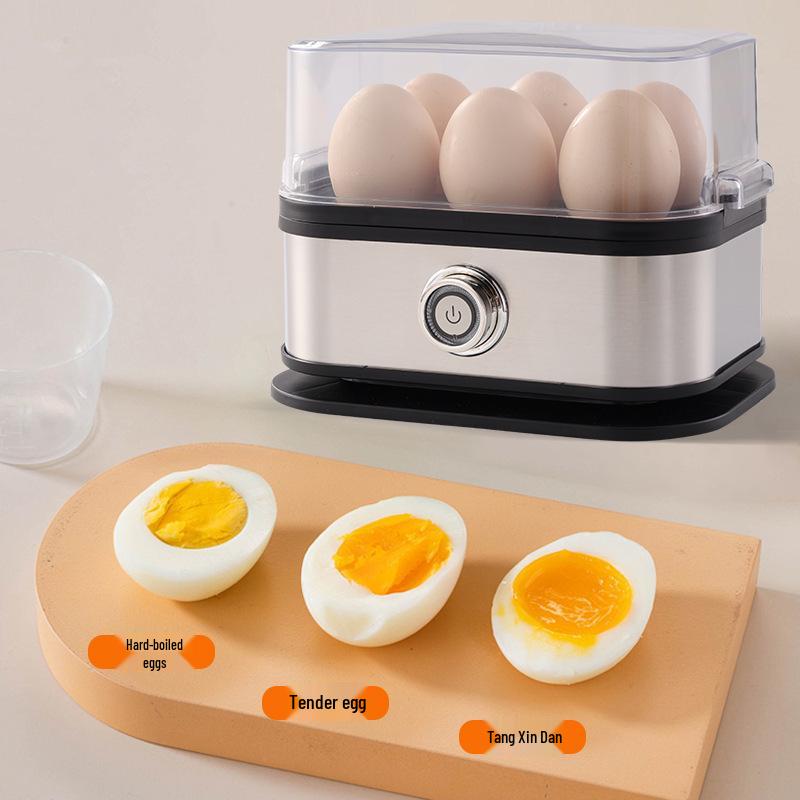 Portable Multifunctional Stainless Steel Egg Cooker: Small Steamed Egg Cooker for Kitchen and Breakfast