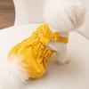 Cute Bear Corduroy Dog Overalls Medium and Small Dog Autumn and Winter Warm Four-legged Cat Clothes