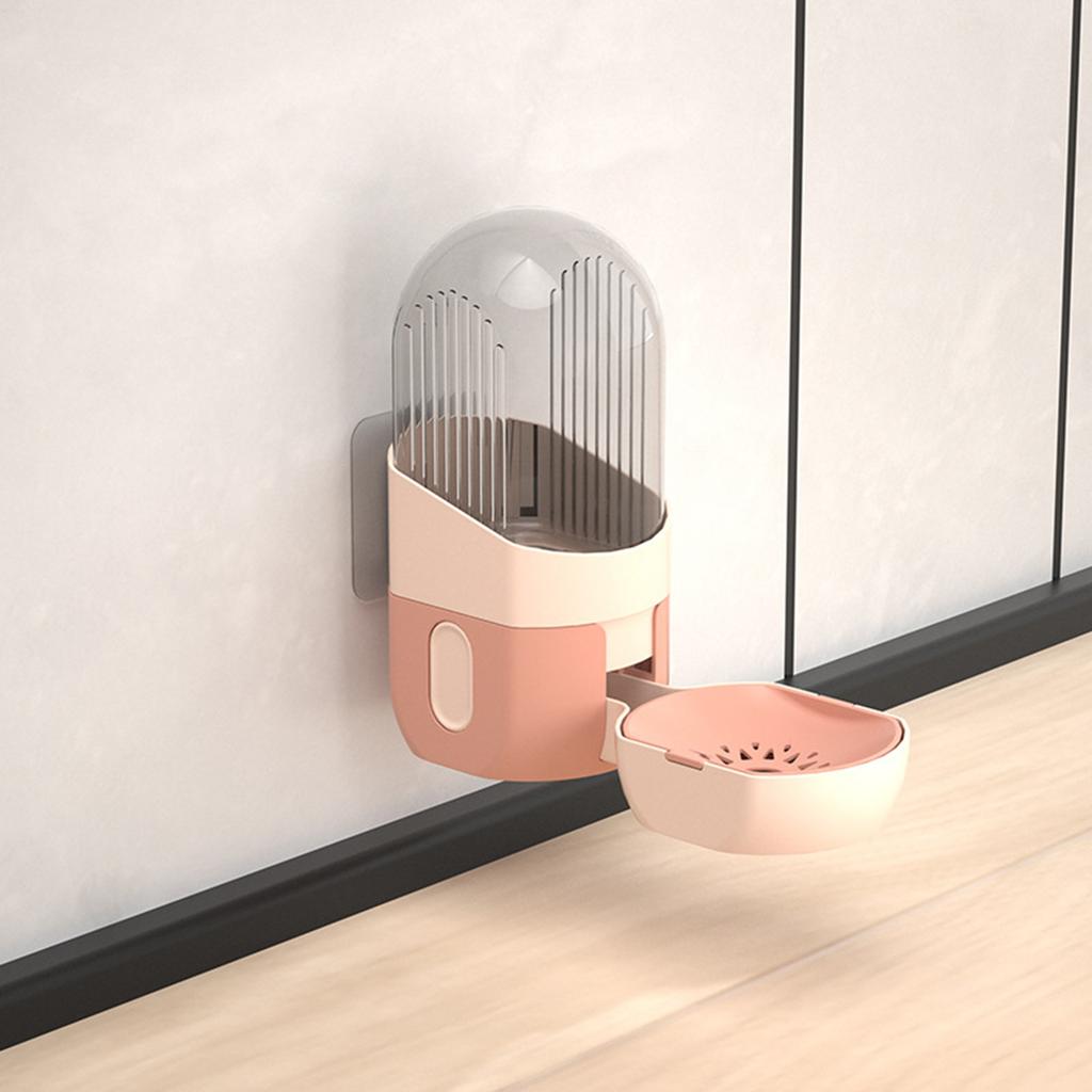 Cat Water Feeder Cat Feeding Watering Feeder Cat Water Dispenser Cat Automatic Feeder And Water Pet Feeder Cage Mount