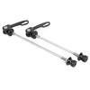2Pcs Bicycle Wheel Hub Skewers Mountain Bike Road Bike Axle Quick Release Skewer LeverBlack