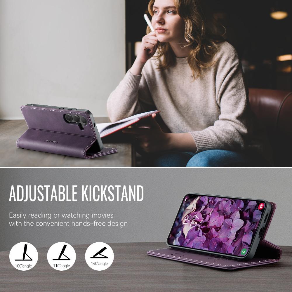 RFID Leather Wallet Case for Samsung Galaxy S25 Ultra 5G Luxury Cover Phone Samsung S24 FE S23 S22 S21 S20 Plus S 25 Edge Funda