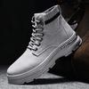 2025 winter new velvet thickened warm snow boots men's versatile casual Martin boots high-top tooling boots cotton shoes