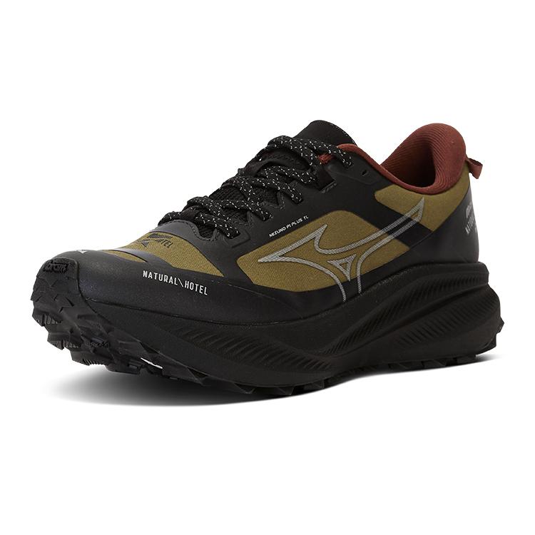 Mizuno Pi Plus PL Outdoor Shoes Unisex Low top Spray Black/Yellow Green Mizuno D1GH250801