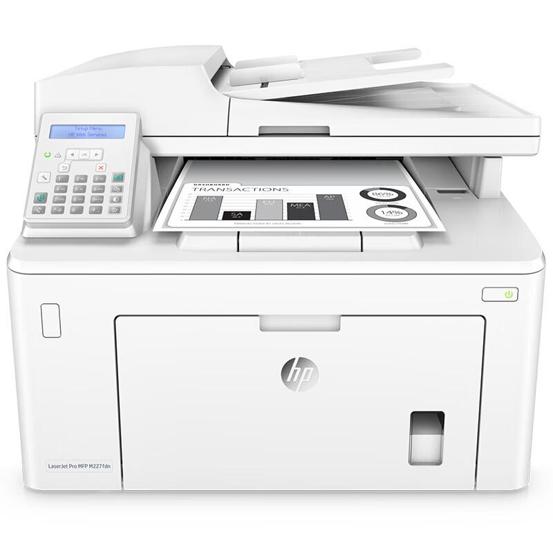 HP LaserJet Pro MFP M227fdn Multifunction Printer CN plug (adapter included)