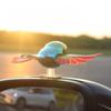 Simulation Flying Bird Motorcycle Car Ornaments Waving Wings In The Wind Cute Companion Little Bird Creative Car Fun Companion