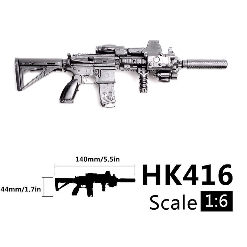 1/6 4D US M2 Maschinengewehr Waffenbausteine Spielzeug MK19 AK47 MP5 MG42 Militärwaffenmodell für 12-Zoll Actionfigur Szene DIY